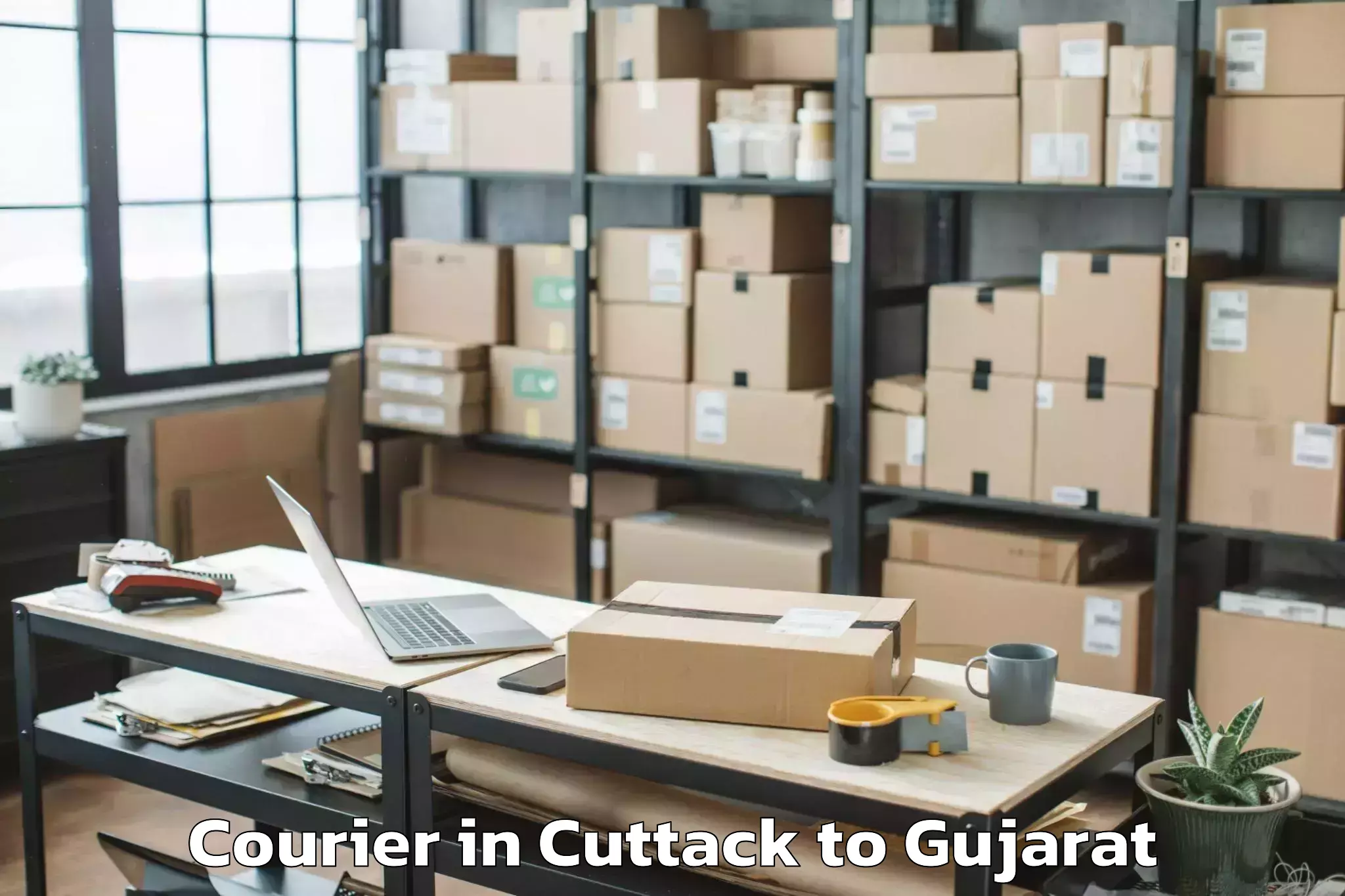 Book Cuttack to Limkheda Courier